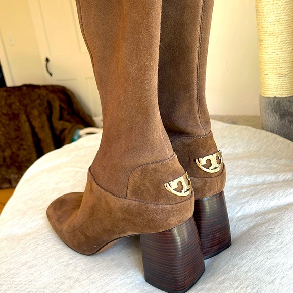 BRAND NEW Tory Burch block heel knee high boots 8 US - Picture 3 of 6